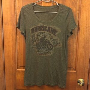 Lucky Brand Olive Graphic Tee
